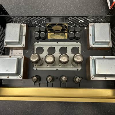 Marshall 9100 Dual Monobloc + Gator 5u Flightcase and full spare Watford valve kit - 90's - Gold image 8