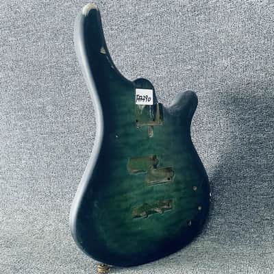 Green Bass Body with Maple Topper, Project Grade image 3