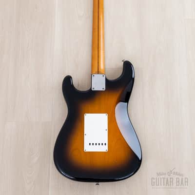 1989 Fender ExTrad Stratocaster ‘57 Vintage Reissue ST57-140 Sunburst Lacquer w/ USA Pickups & Case, Japan MIJ Fujigen image 3