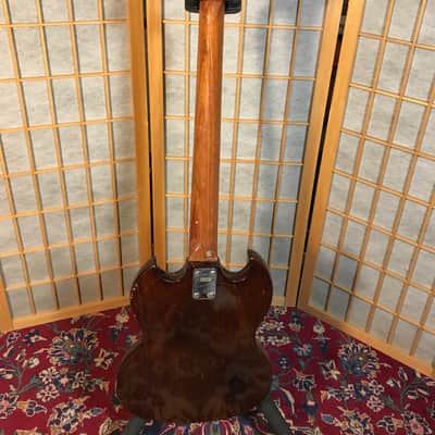 Global 4 String Short Scale Bass EBO Copy 1970's Walnut image 5