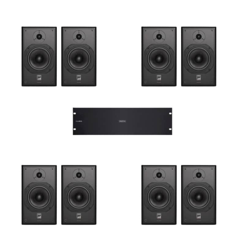 ATC SCM12 Pro + Amphion Amp400.8 8-Channel Surround & Overhead Monitoring System image 1