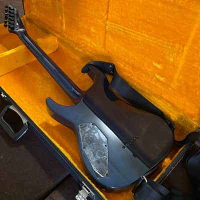 ESP M-II SAYO Hikawa bang dream x ESP collaboration guitar 2021 - Blue image 3