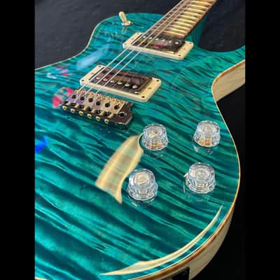New Private Stock PRS Paul Reed Smith McCarty 594 Singlecut w/ Tremolo Turquoise One Piece Maple image 5