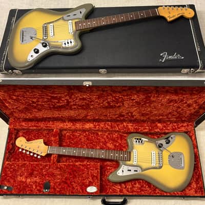 2004 Fender Japan JG-66 Jaguar Limited Edition Antigua Finish + G&G Deluxe Case Hang Tags Duncan Hot Jag Upgrade image 2