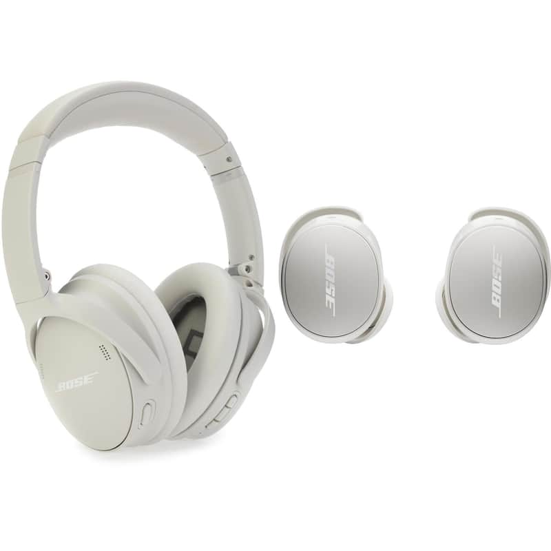 Bose QuietComfort Headphones with Noise-canceling True Wireless Earbuds - White Smoke image 1