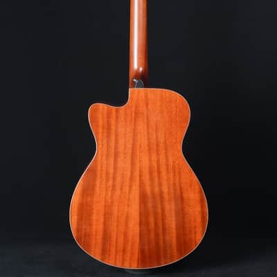 Yamaha AC1M-TBS Solid Sitka Spruce/Mahogany Concert Cutaway with Electronics Tobacco Brown Sunburst image 3