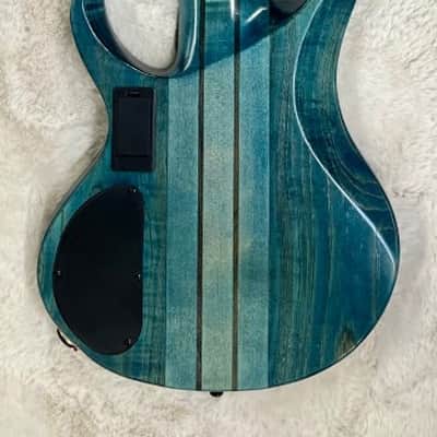 Mint Ibanez BTB946 COL 6-String Electric Bass Guitar, Cosmic Blue Low Gloss Finish image 4