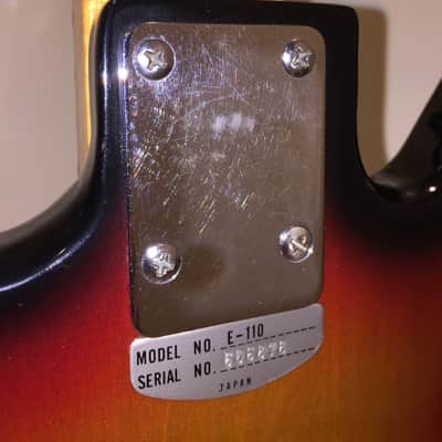 Teisco E-110 Mid 1960s Sunburst image 19