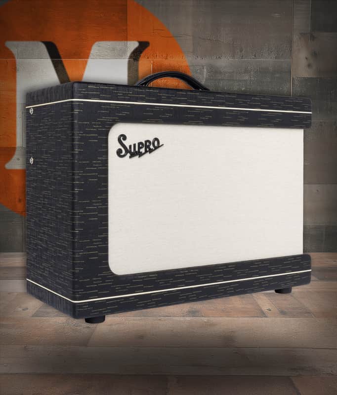 Supro Ambassador 2x10 - 35W/50W Combo - Black Gold Scandia (1630RCBLK) image 1