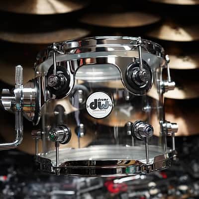 DW Design Series 10'' Clear Acrylic 8x10" Tom w/ STM Mount & Bracket 10'' Tom #DDAC0912STCL Bild 1