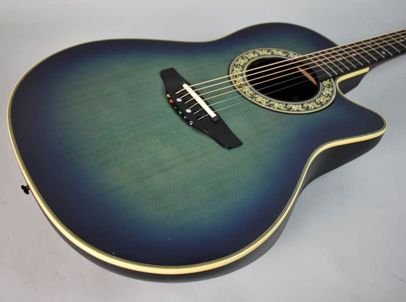 90's Ovation 3862 Pinnacle Series Trans Blue Rare Electric