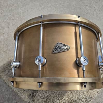 Oriollo Tiger 80 Bell Bronze Custom 14x8 Snare Drum W/ Duluth Hoops & Enduro Case (C017-23) image 11