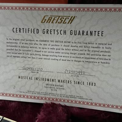 2024 Gretsch G6134TG Gold Paisley Penguin Bigsby Limited Edition image 13