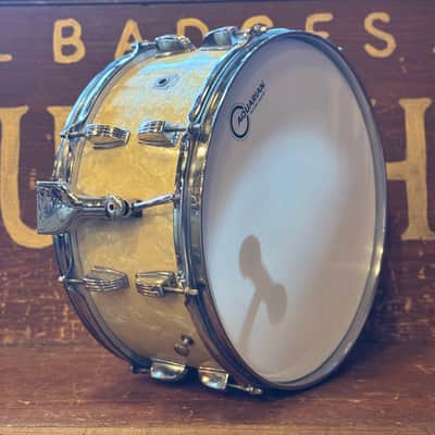 VINTAGE 1950's WFL Drum Set in White Marine Pearl - 14x24, 9x13, 16x16, 16x16, 6.5x14 image 21