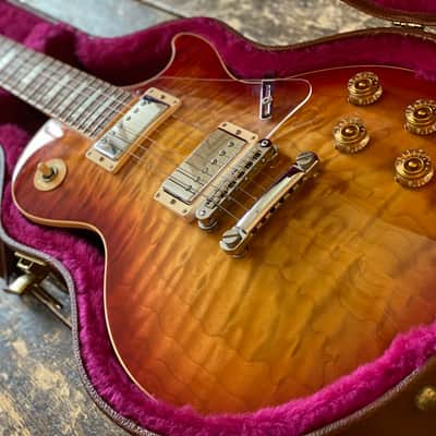 Gibson Les Paul Standard Hand-Selected & Bookmatched AAA Premium Quilted Heritage Sunburst 2014 OHSC imagen 5