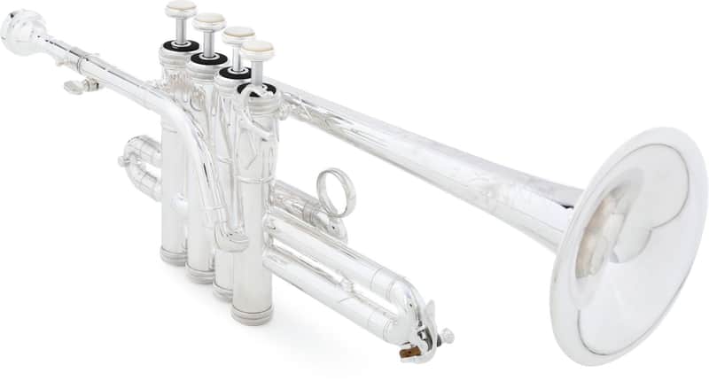 S.E. Shires TRQ9S Q Series Piccolo Trumpet - Silver Plated image 1