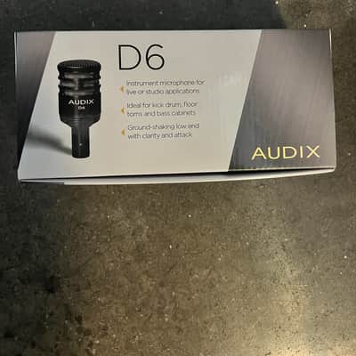 Audix D6 Dynamic Kick Drum Microphone 2010s - Black image 1