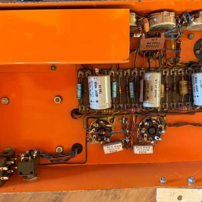 1969 Orange Matamp ORST50 Serial #008 w/ Matching 4x12 image 7