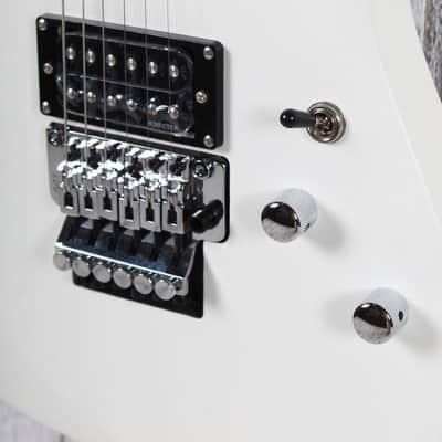 Schecter C-6 Deluxe Solid Body Electric Guitar Satin White Finish image 4