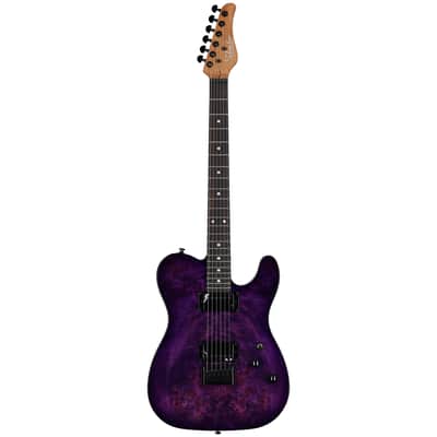 Schecter PT Standard Electric Guitar, Purple Burst image 3