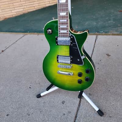 Firefly FFSP Single Cut Electric Guitar - Trans Green Burst image 4