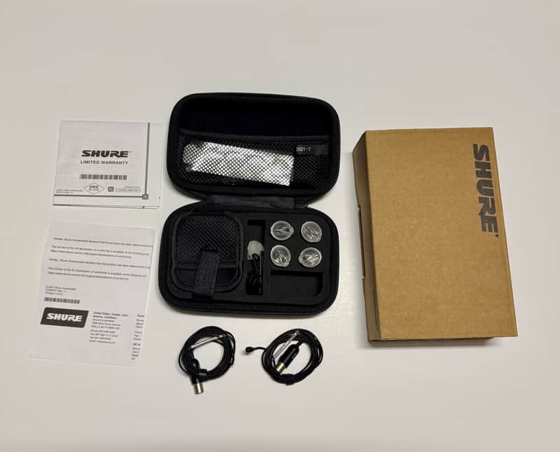 Shure TwinPlex TL47 Black TA4F Lavalier Pair (1 Complete Kit + 1 Bare Element w/ Original Box image 1