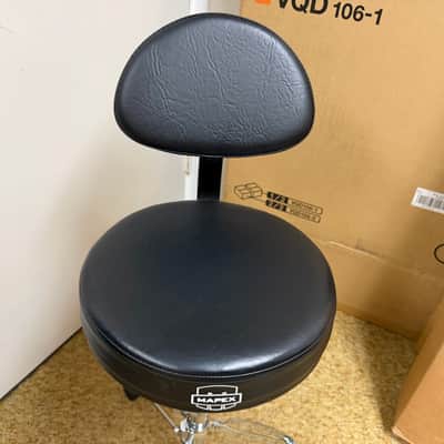 Mapex Armory Drum Throne with Back Rest - Round Top - Double Braced - Black image 2