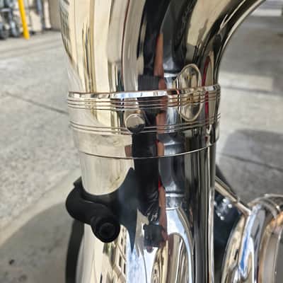 Eastman EPH495 Silver Bb Sousaphone - Professional image 12