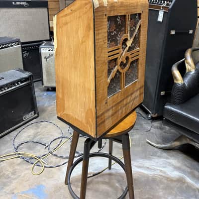Vintage 1930s Epiphone Electar Zephyr Tube Combo Amp - Floral Grille, Art Deco Cabinet image 2