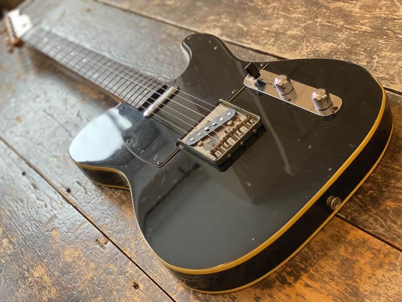 Vintage 1986 Fender Telecaster 1962 Custom Reissue Piano Black FujiGen Built image 1