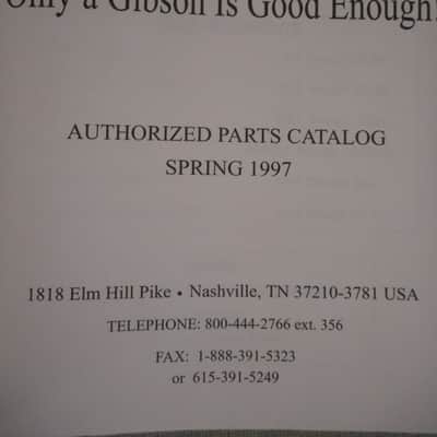 Gibson Authorized Dealer Parts Catalog 1997 image 3
