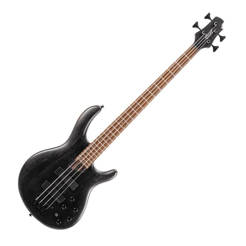 Cort 4 String Bass Guitar, Right, Open Pore Transparent Black, one size (B4ELEMENTOPTB) image 1