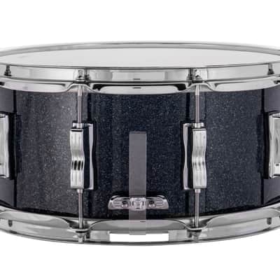 Ludwig *Pre-Order* Classic Maple 6.5x14" Hybrid Black Sparkle Snare Drum Made in the USA | NEW | Special Order | Authorized Dealer image 3