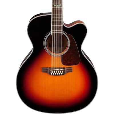 Mint Takamine GJ72CE-12 BSB 12 String Jumbo Body Acoustic Electric Guitar Sunburst image 4