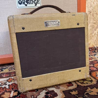 Vintage 1954 Fender Tweed Champ 5D1 Wide Panel Clean USA Amplifier Combo *1950s* image 3