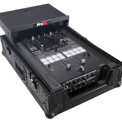 ProX XS-M11LTBL Pioneer DJM-S11 or Rane 72 MK2 Mixer Flight Case with Laptop Shelf - Black image 9