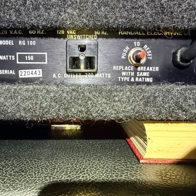 Randall RG100 150 watt Amp Head 1988 - Grey carpet aka rat hair image 4