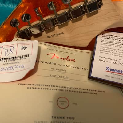 Crash 1 Eric Clapton Fender Stratocaster guitar 2021 - Hand Painted Strat vintage design non standard made in USA one image 3