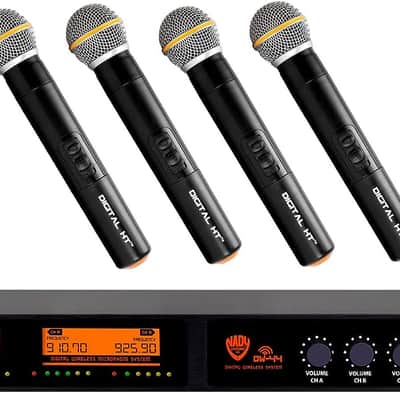 Nady Professional Digital 4 Wireless Karaoke Microphone System image 1