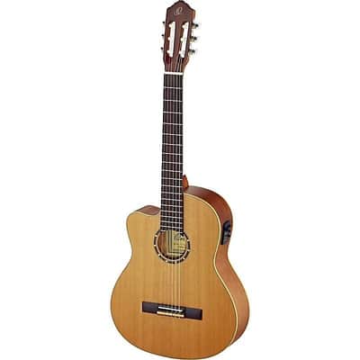 Ortega Guitars RCE131L Family Pro A/E Left-Handed Nylon String Guitar w/ Gig Bag & Video Link image 1