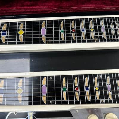 1956 National Triple-Neck Hawaiian Black & White Lap Steel Guitar, Serial #X 69224.. ... image 7