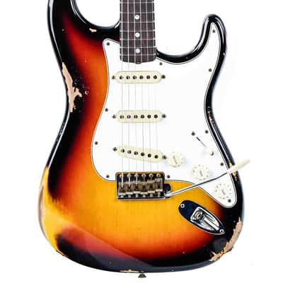 Fender Custom Shop 1965 Stratocaster 3 Color Sunburst Heavy Relic image 1