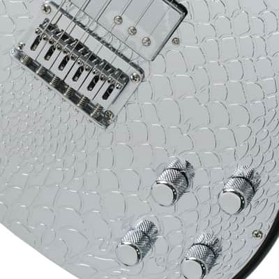 Spear RT-ST Steel Top Electric Guitar Snake Skin Telecaster Mirror Unique Design image 8