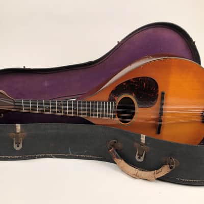 1940 Martin A-Style Mandolin in Sunburst with Oval Soundhole and OSSC image 13