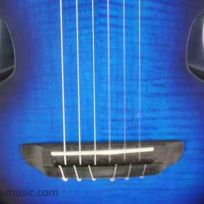Ibanez AUP10FMNE-TBO Tenor Ukulele - Transparent Blue Sunburst Open Pore image 5