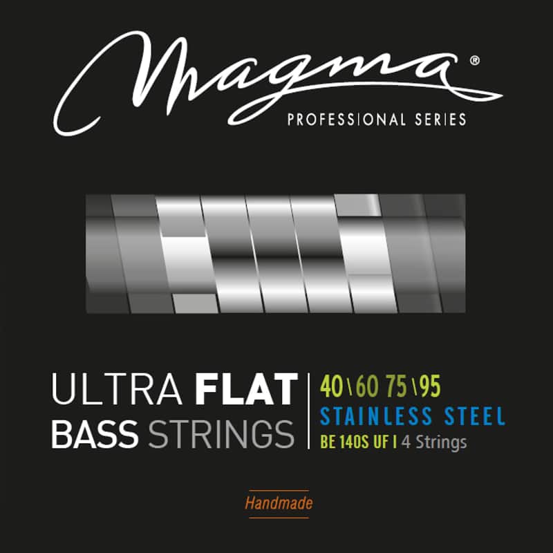Magma Electric Bass Strings Extra Light - Ultra Flat Strings - Long Scale 34" 4 Strings Set, .040 - .095 (BE140SUF) - 2 Set image 1