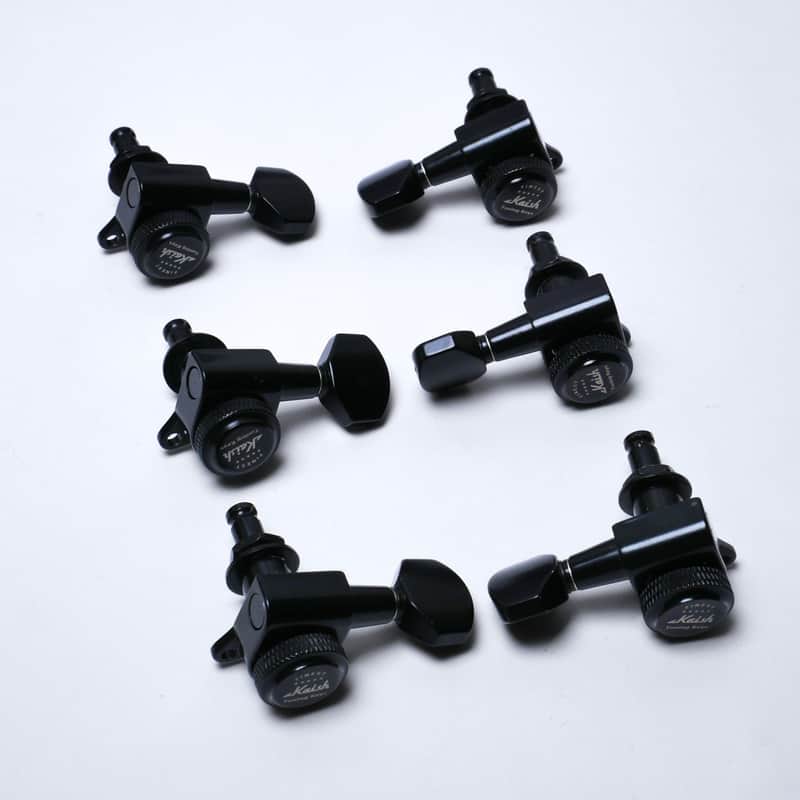Locking Tuners 3+3 (Black) – 18:1 – Drop-In for Most Electric/Acoustic Guitars (10mm / 25/64" holes) image 1