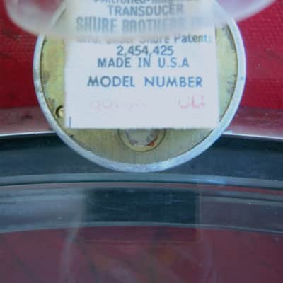 Vintage 1950's Shure 99H86 controlled reluctance microphone element White label High Z harp mic 510 410 # 13 image 5