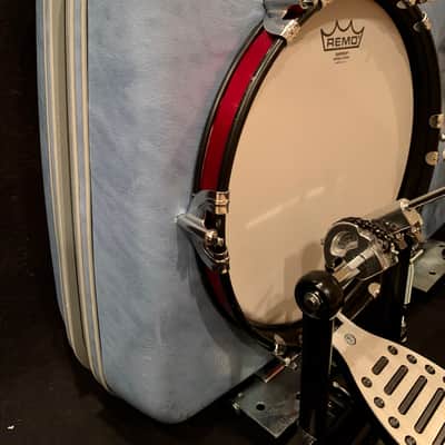 Pan American Drum Company 12" Electric Samsonite Suitcase Kick Drum 2019 Baby Blue image 2