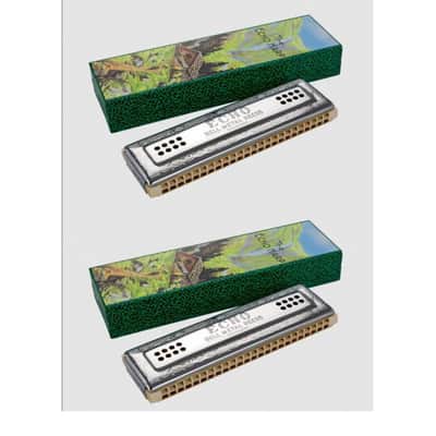 Hohner Echo Harp 2x48 Harmonica - Key of C/G -NEW image 1